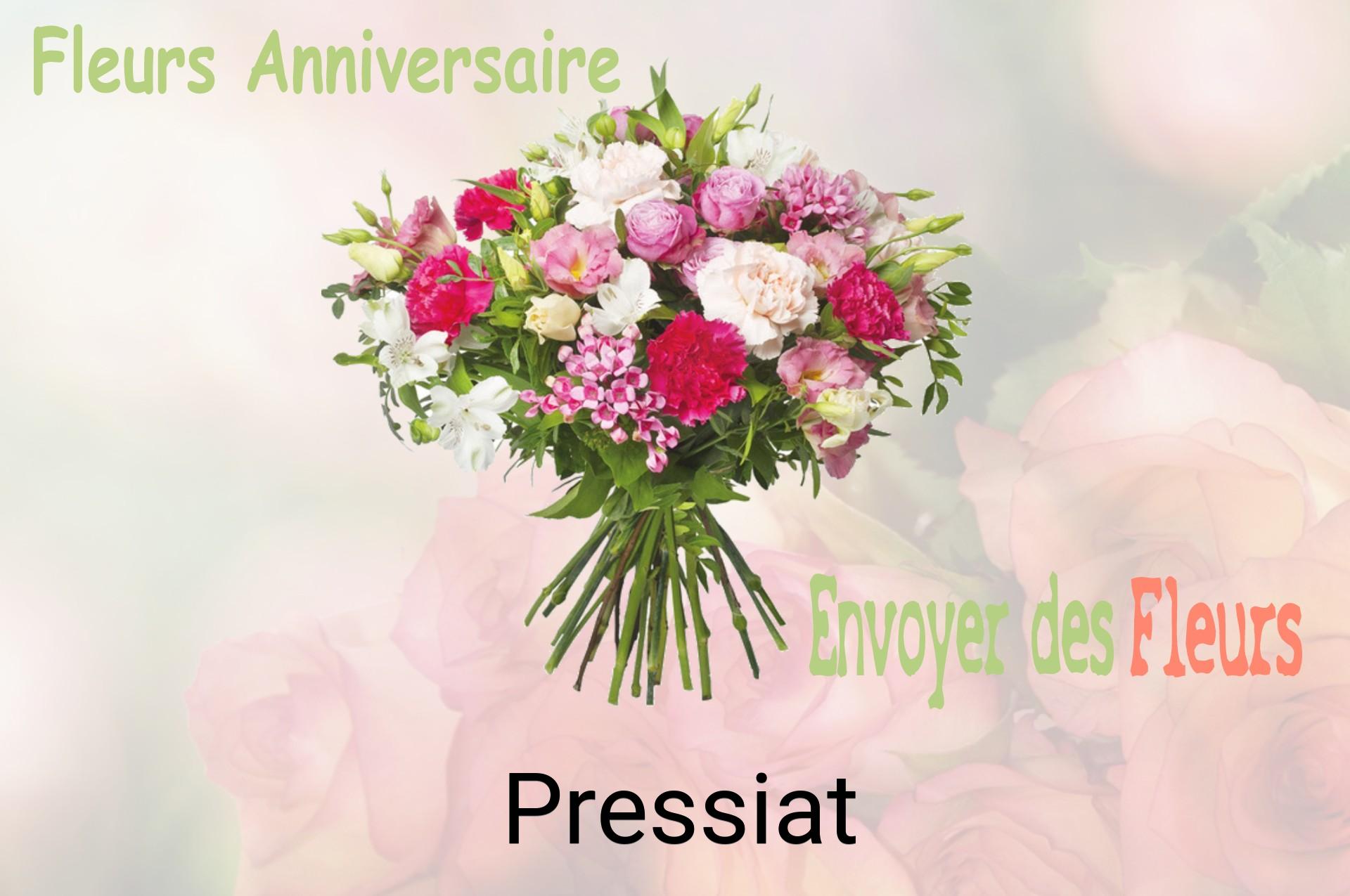 Bouquet de fleurs d’anniversaire livré à Pressiat
